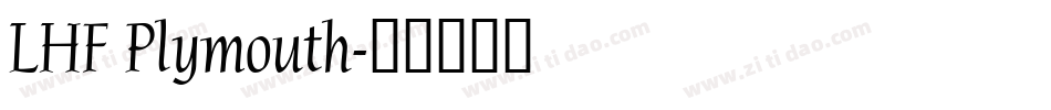 LHF Plymouth字体转换
